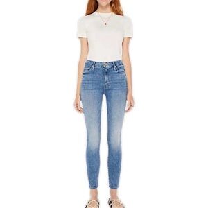 MOTHER Jeans High Rise Blue Skinny Fit